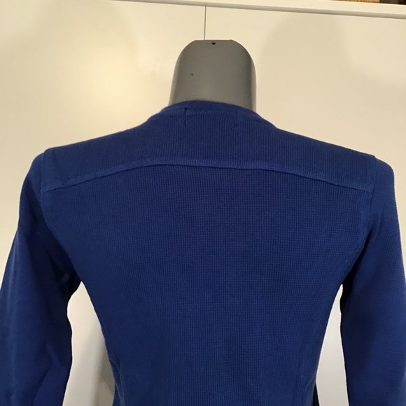 Haight & Ashbury Long Sleeve Royal Blue Henley Top Size L - Picture 5 of 11